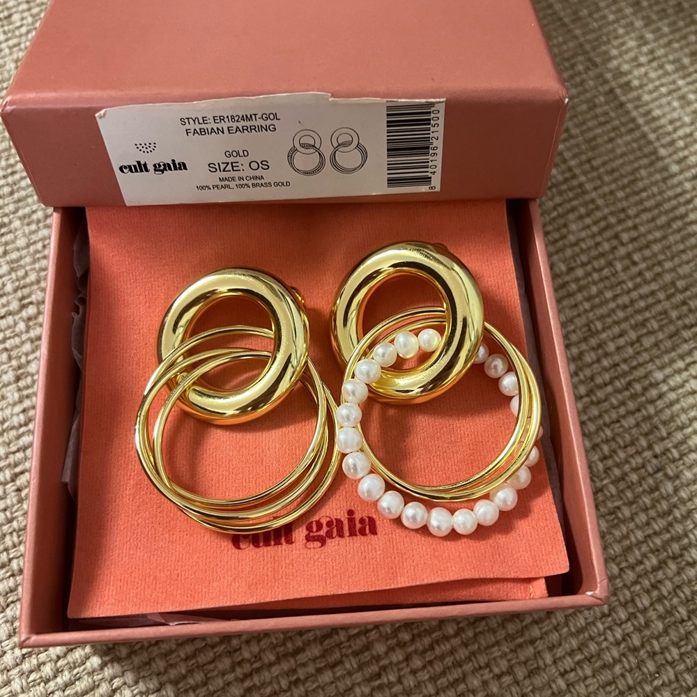 Cult Gaia Gold Fabian Earrings